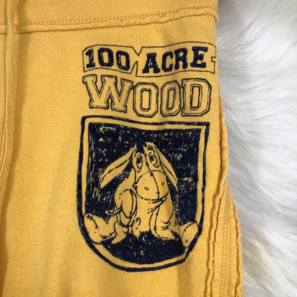 Vintage Disney Y2K Yellow & Navy Eeyore Shorts from Winnie the Pooh, Gym SZ S - Picture 2 of 9